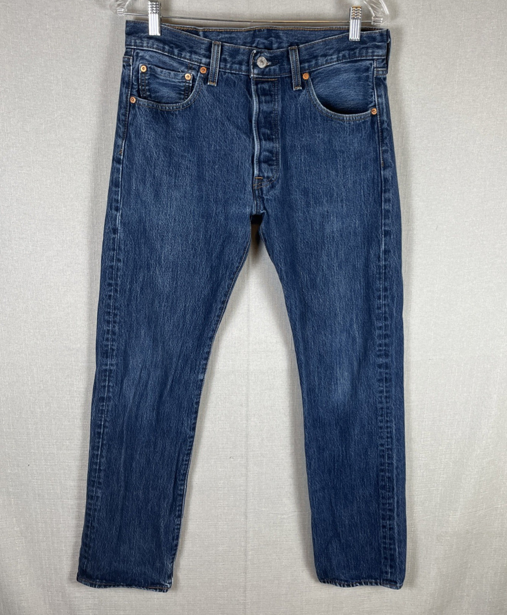 Levi's 501 Jeans Size 32x34 Actual 32x31 Blue Denim 100% COTTON Button Fly EUC
